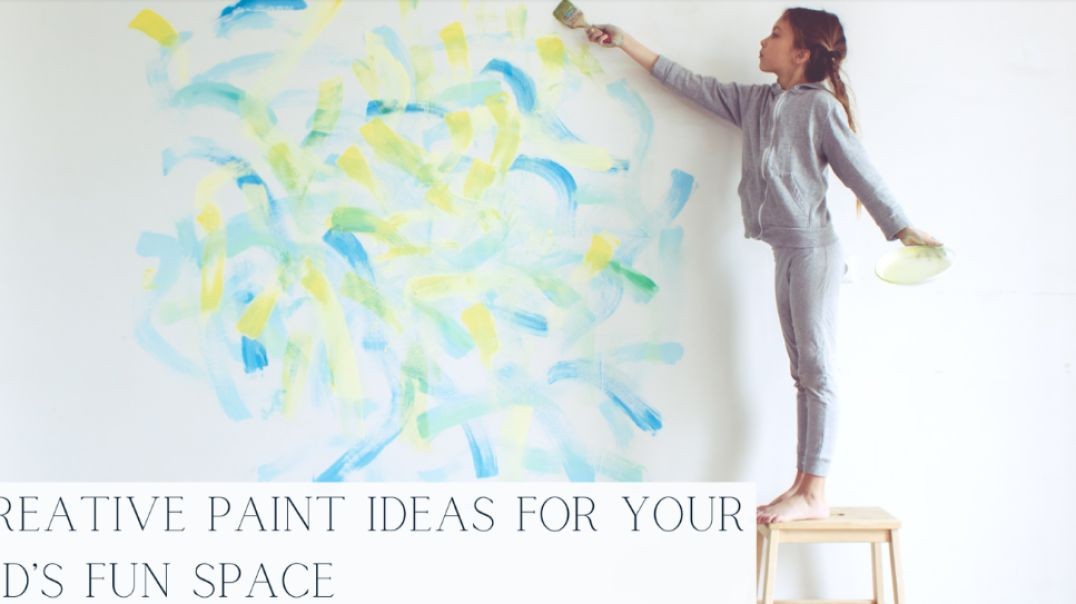 ⁣Creative Paint Ideas For Your Kid’s Fun Space