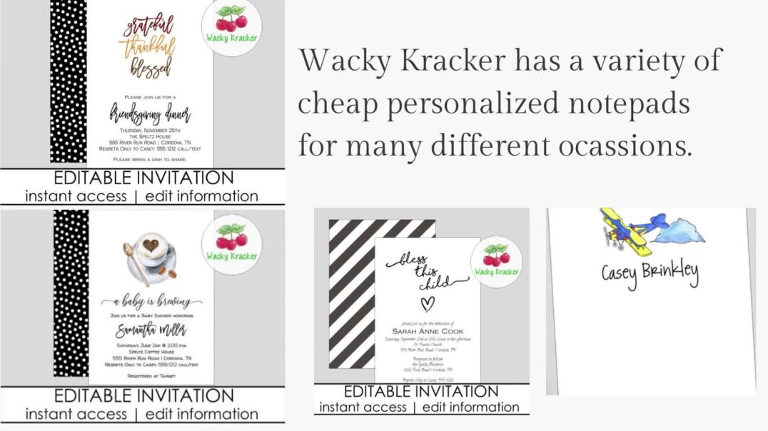 ⁣Amazing Custom Invitation Cards at Affordable Price