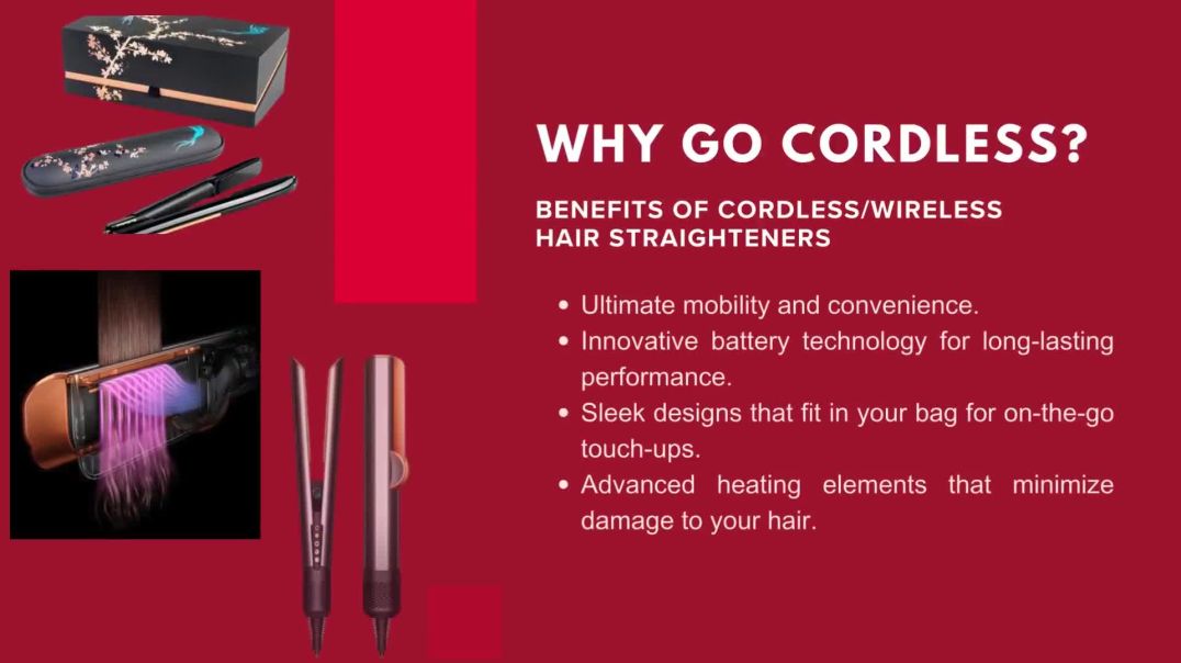 ⁣Say Goodbye to Cords with Our Premium Cordless Hair Straightener