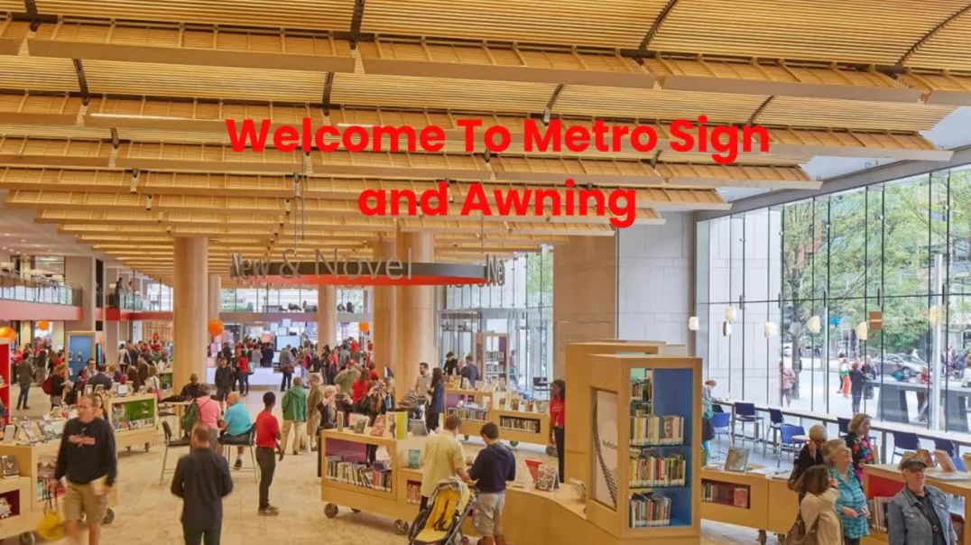 ⁣Metro Sign and Awning Signage in Tewksbury, MA