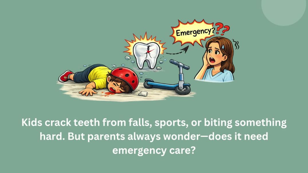 ⁣Cracked Tooth in Kids When It’s an Emergency