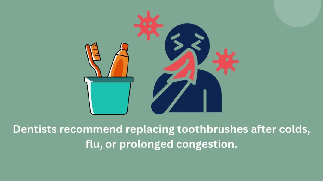 ⁣Replacing Toothbrushes After Winter Colds and Flu