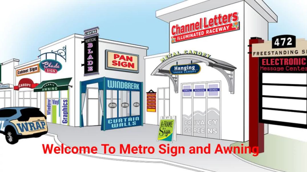 ⁣Metro Sign and Awning - #1 Architectural Signs in Tewksbury, MA